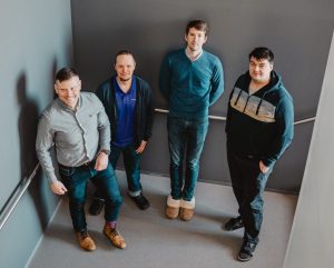 Quanscient-Gründerteam: Juha Riippi, Alexandre Halbach, Asser Lähdemäki und Valtteri Lahtinen, (c)Quanscient