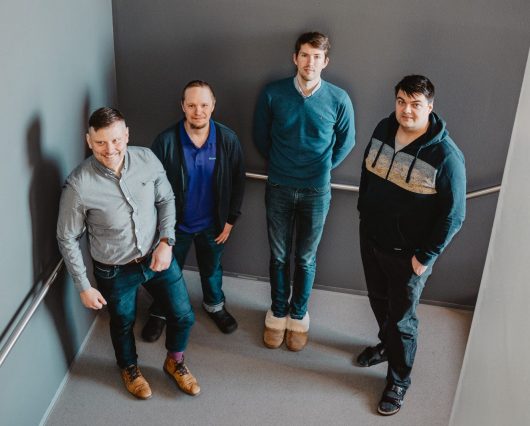 Quanscient-Gründerteam: Juha Riippi, Alexandre Halbach, Asser Lähdemäki und Valtteri Lahtinen, (c)Quanscient